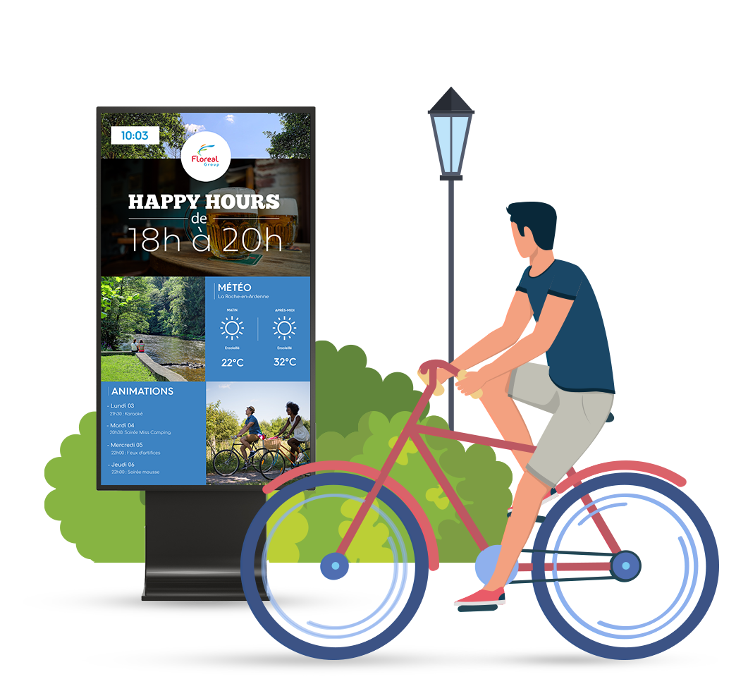 AD_CAMPING_1 Digital signage Camping