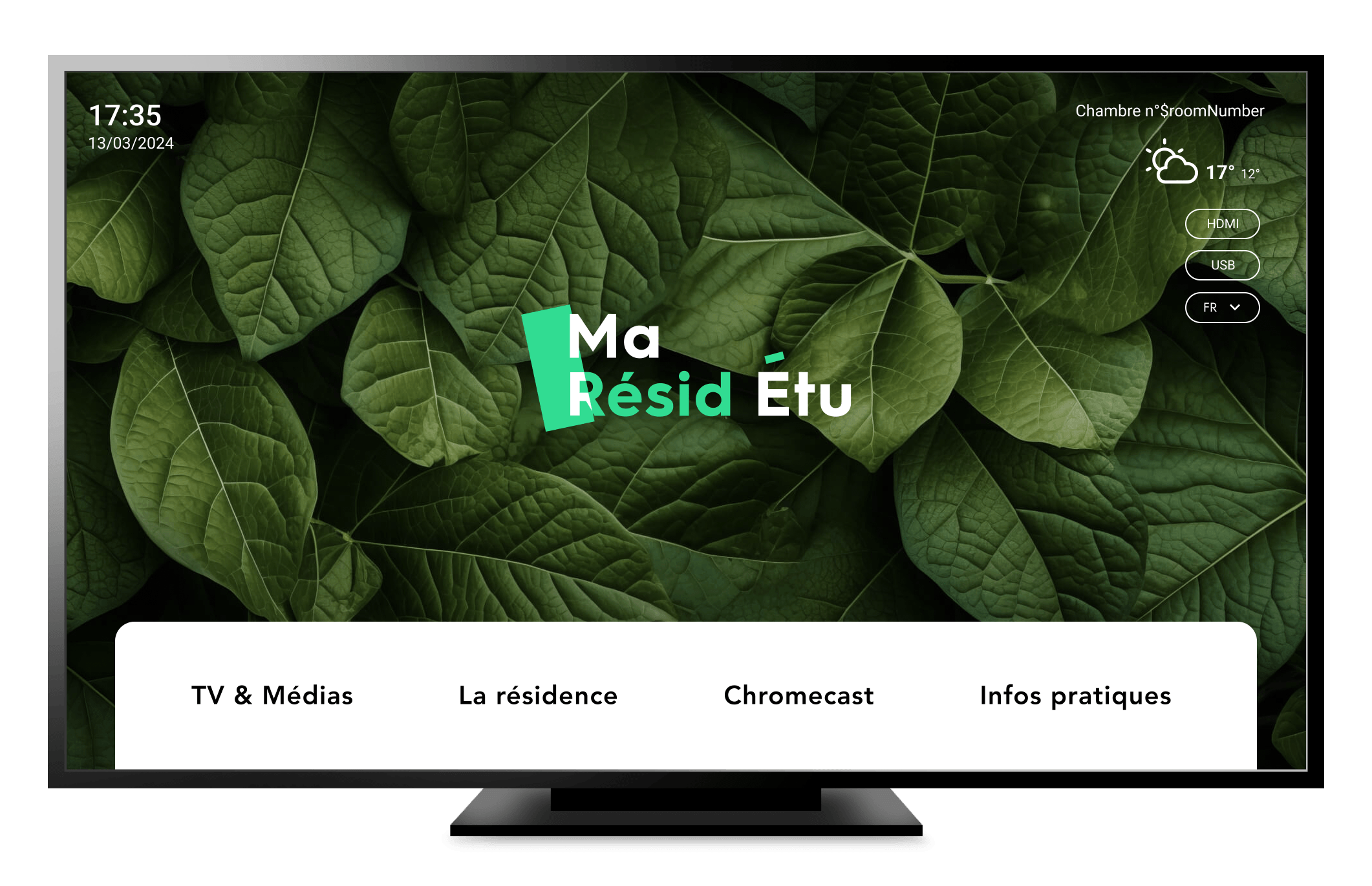 Mockup TV - home