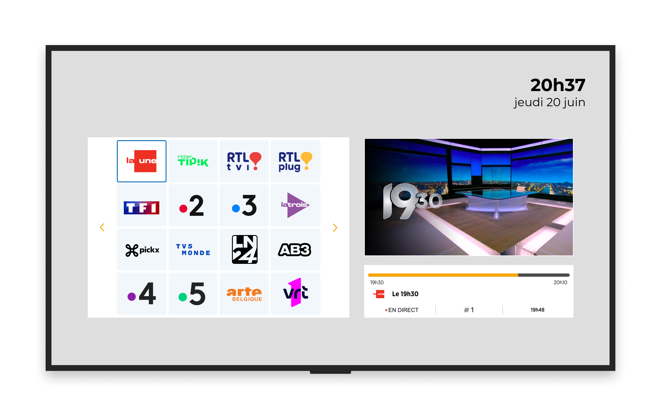 Mosaïque TV_Solution TV