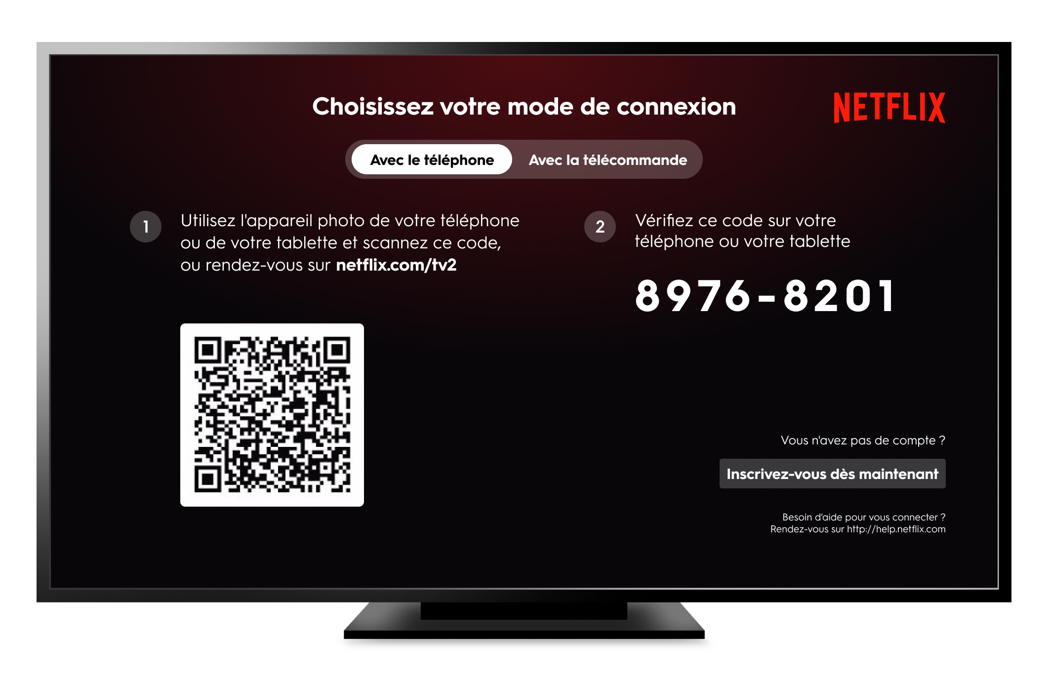 Visuel 2_QR code Netflix Chromecast sécurisé pour hôpital